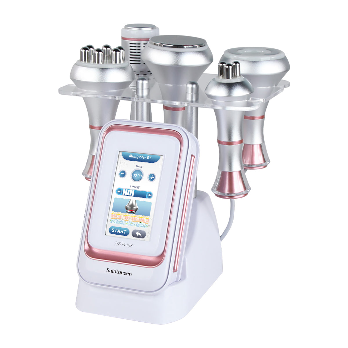 SQ176B Pro 5-in-1 80K cavitation machine with included attachments