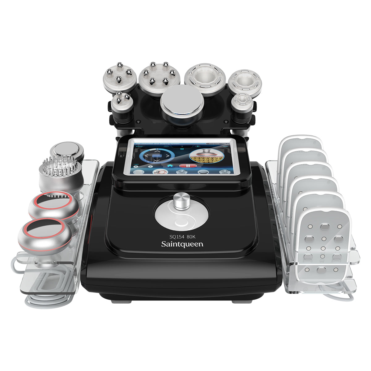 SQ154D Max | Equipo de cavitación 80K 11 en 1 con RF multipolar y masaje de vacío