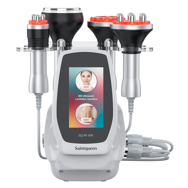 SQ149 Basic | Equipo de cavitación 80K 4 en 1 con RF multipolar y masaje de vacío