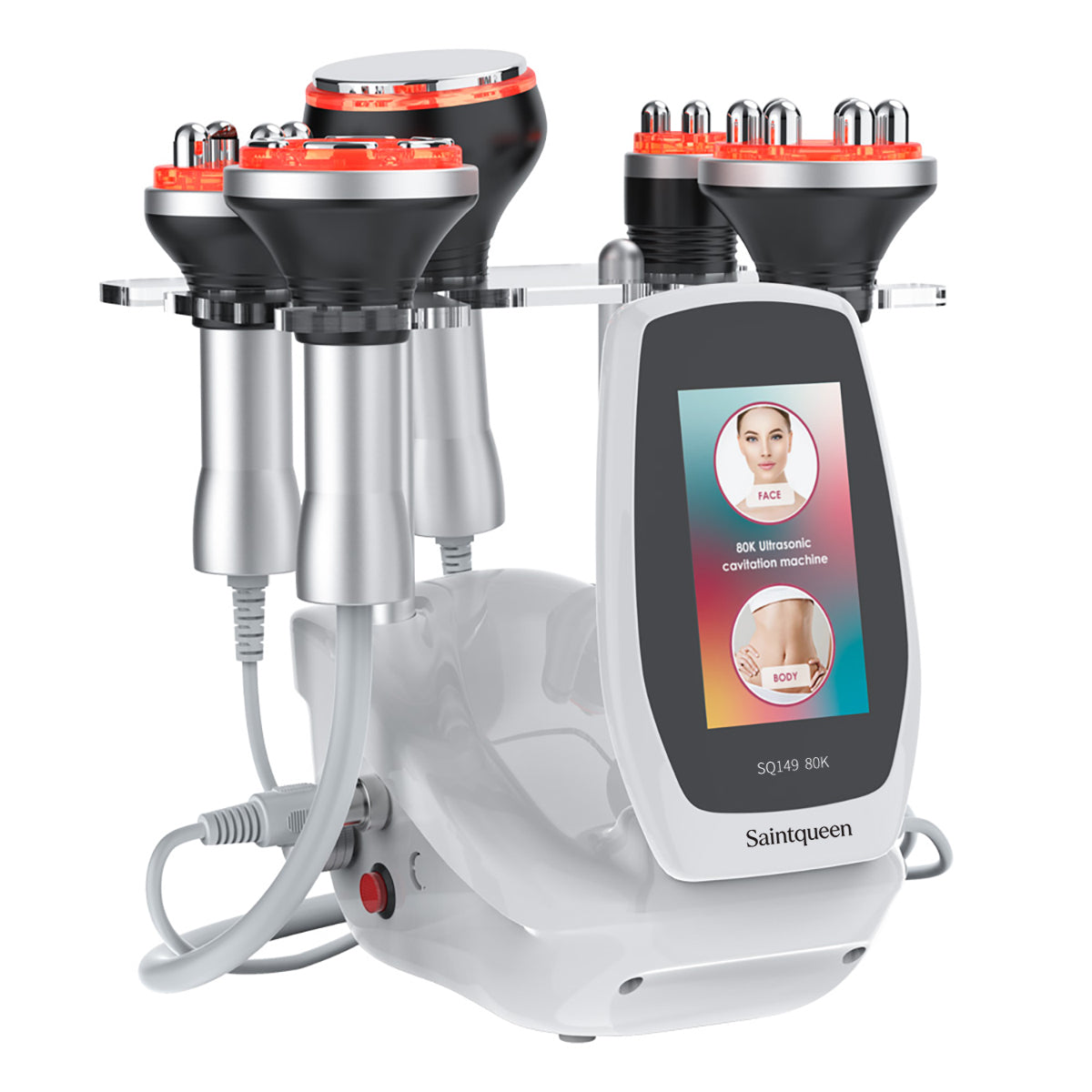 SQ149 Pro | Equipo de cavitación 80K 5 en 1 con RF multipolar y masaje de vacío