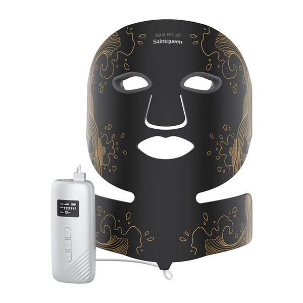 SQ131 Máscara facial LED de silicona flexible, 156 LED y 8 modos