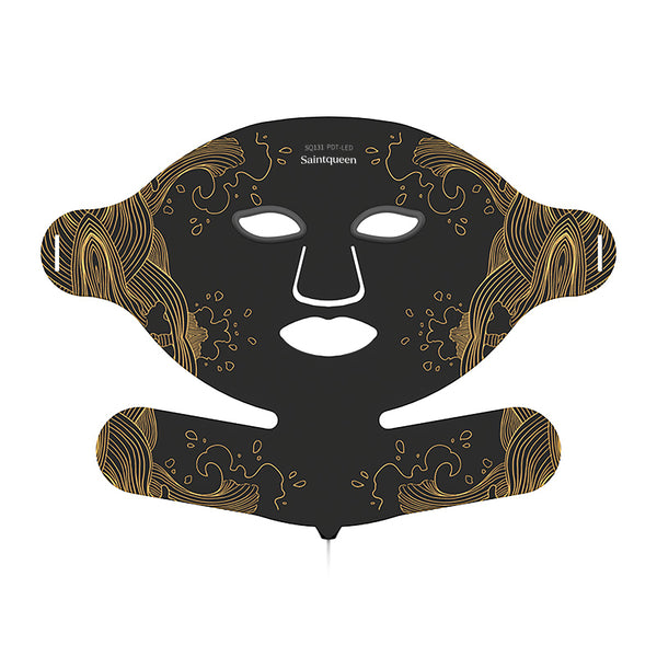 SQ131 Máscara facial LED de silicona flexible, 156 LED y 8 modos