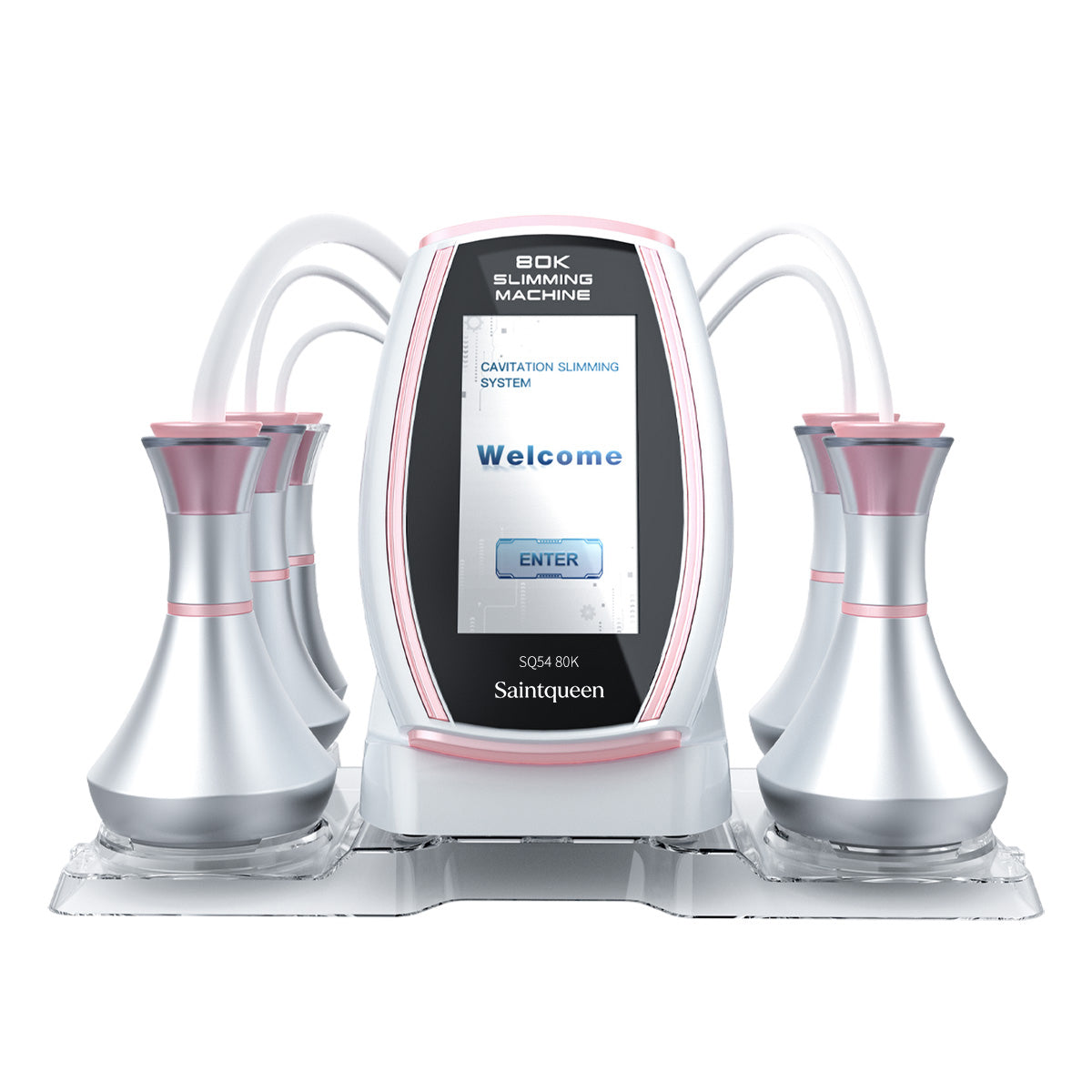 SQ54 Pro | Equipo de cavitación 80K 5 en 1 con RF multipolar y masaje de vacío