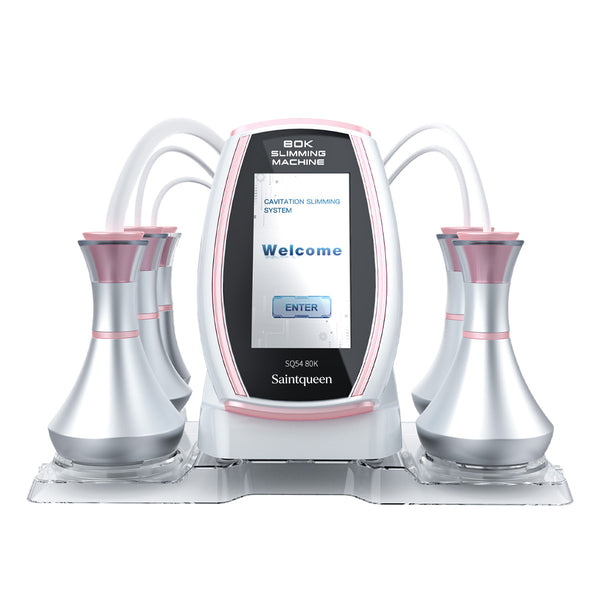 SQ54 Pro | Equipo de cavitación 80K 5 en 1 con RF multipolar y masaje de vacío