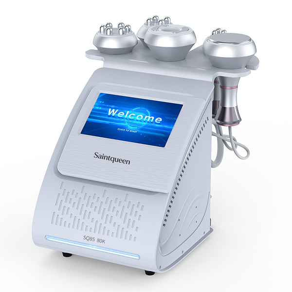 SQ85A Pro | Equipo de cavitación 80K 5 en 1 con RF multipolar y masaje de vacío
