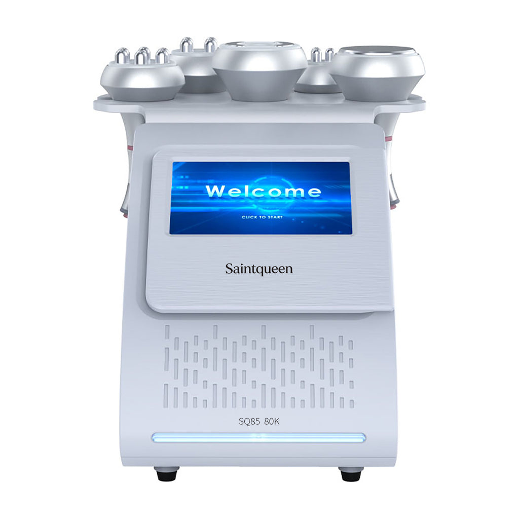 SQ85A Pro | Equipo de cavitación 80K 5 en 1 con RF multipolar y masaje de vacío
