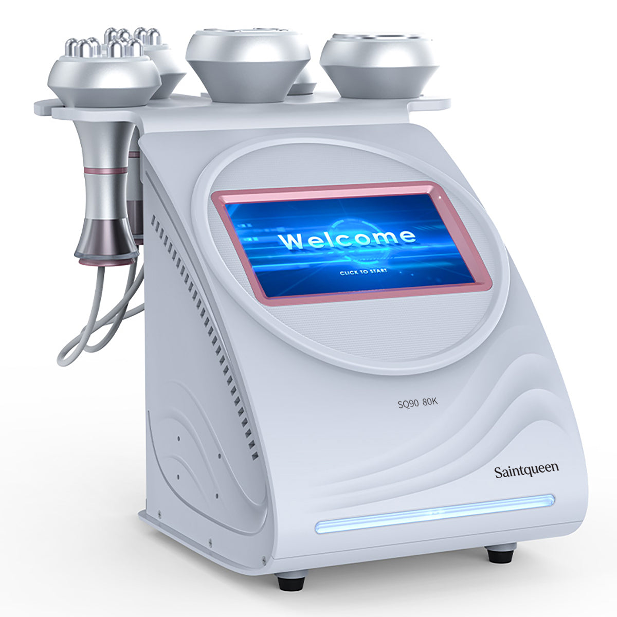 SQ90A Pro | Equipo de cavitación 80K 5 en 1 con RF multipolar y masaje de vacío