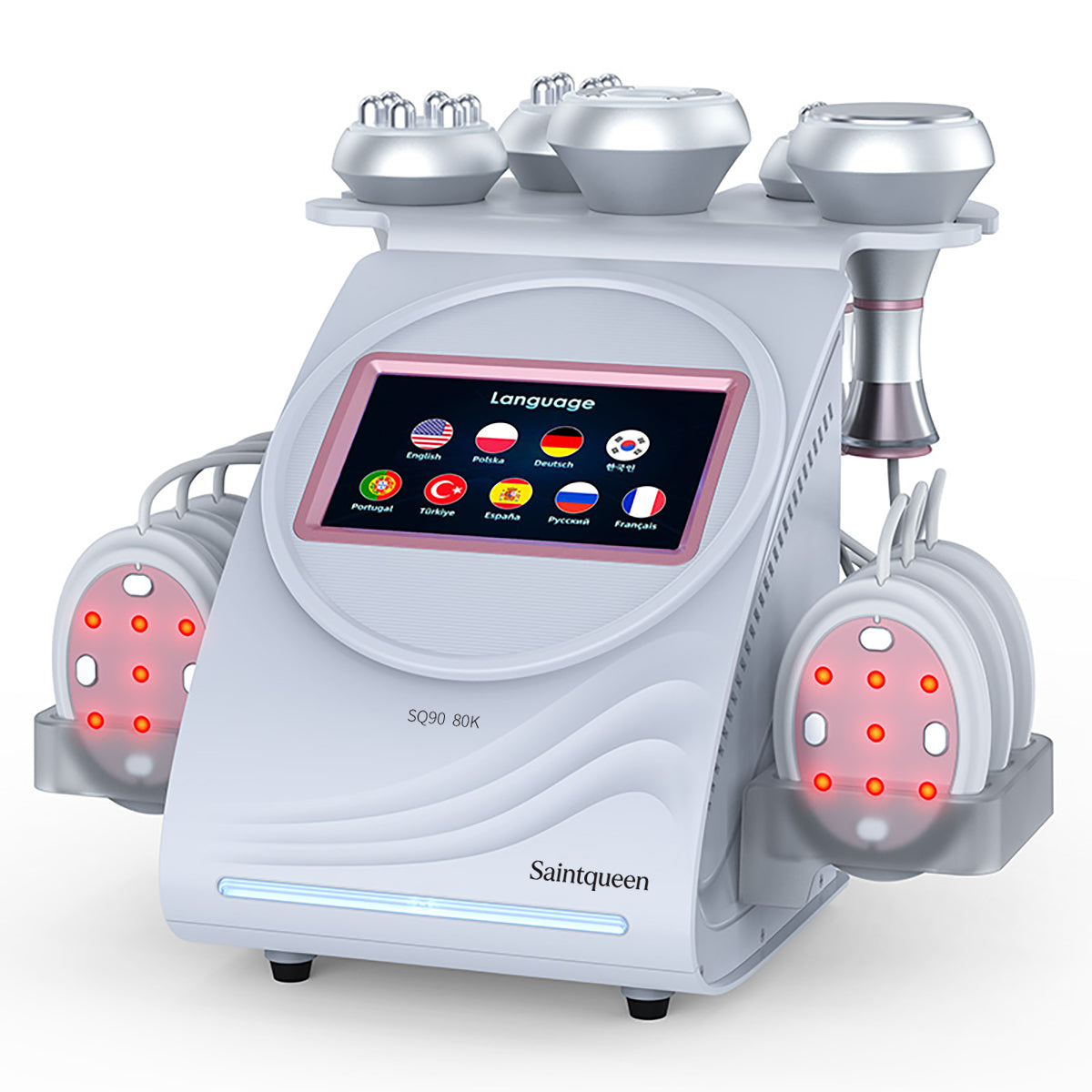 SQ90B Pro | Equipo de cavitación 80K 6 en 1 con RF multipolar y masaje de vacío Imagen principal del producto