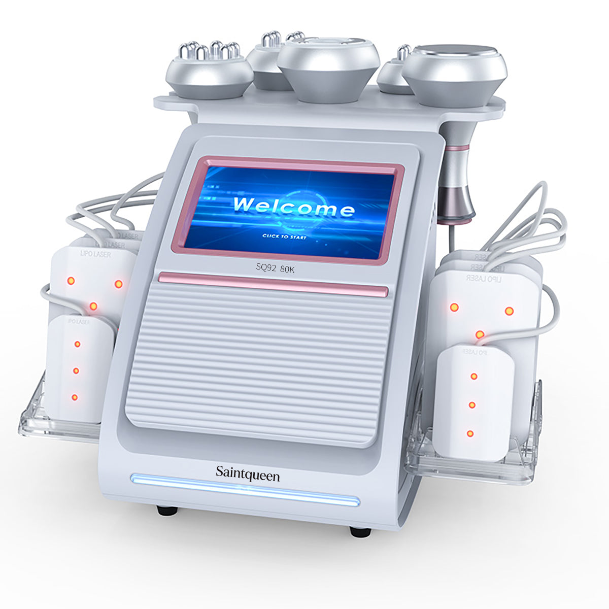 SQ92C Pro | Equipo de cavitación 80K 6 en 1 con RF multipolar y masaje de vacío Imagen principal del producto