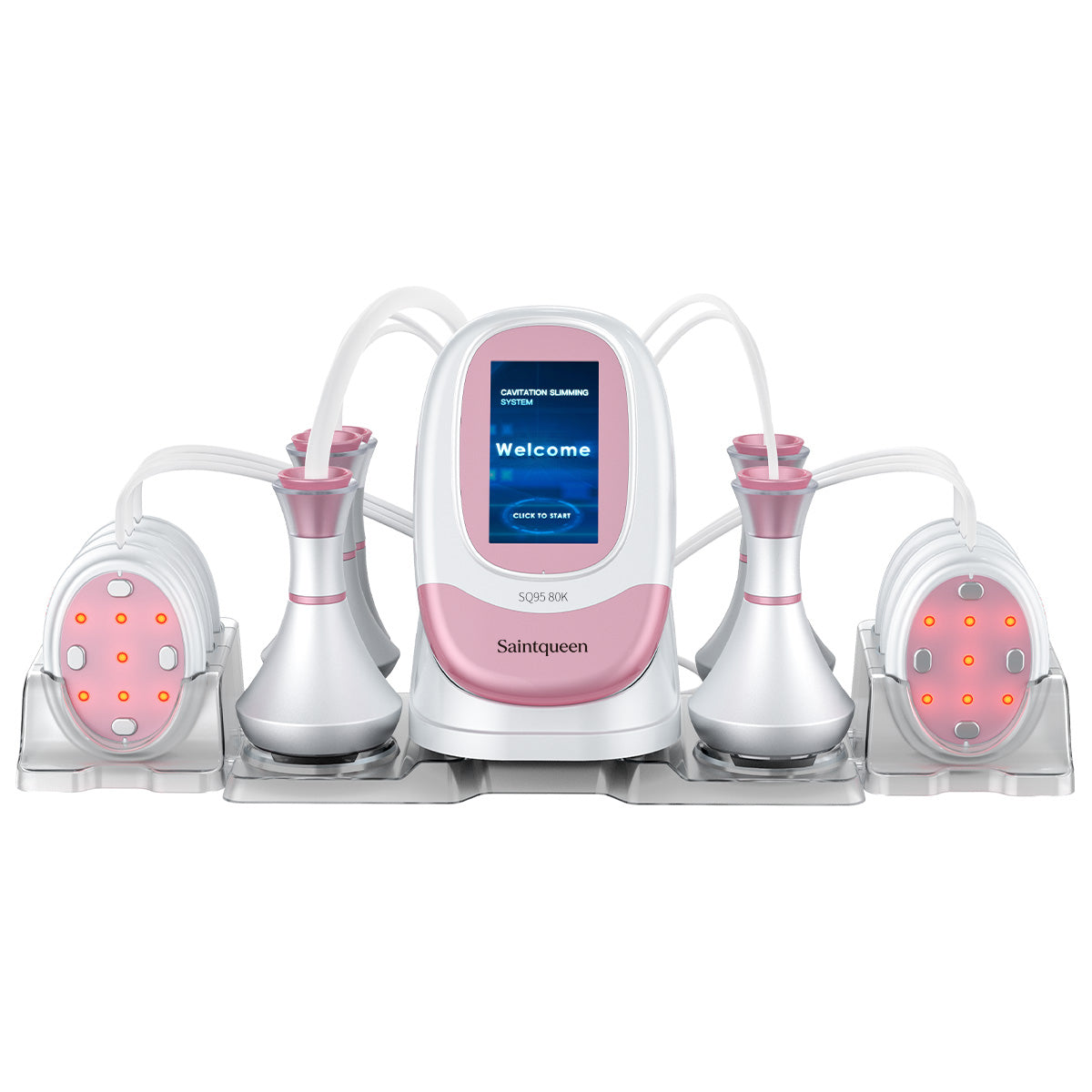 SQ95B Pro | Equipo de cavitación 80K 6 en 1 con RF multipolar y masaje de vacío