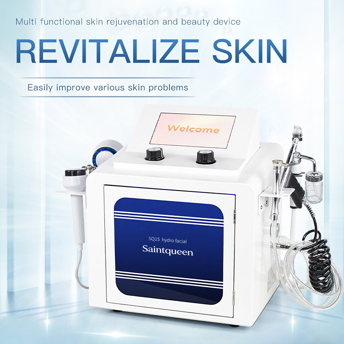 SQ15 Aqua Plus Equipo de limpieza facial con agua 7 en 1 táctil Imagen secundaria del producto