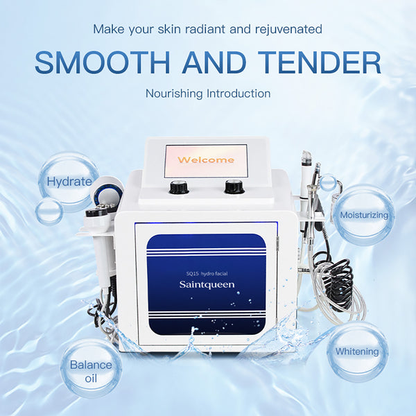 SQ15 Aqua Plus Equipo de limpieza facial con agua 7 en 1 táctil