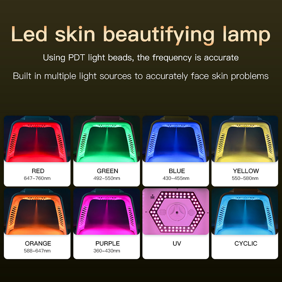 SQ78 Arco LED con bruma, calor y microcorrientes EMS Imagen secundaria del producto