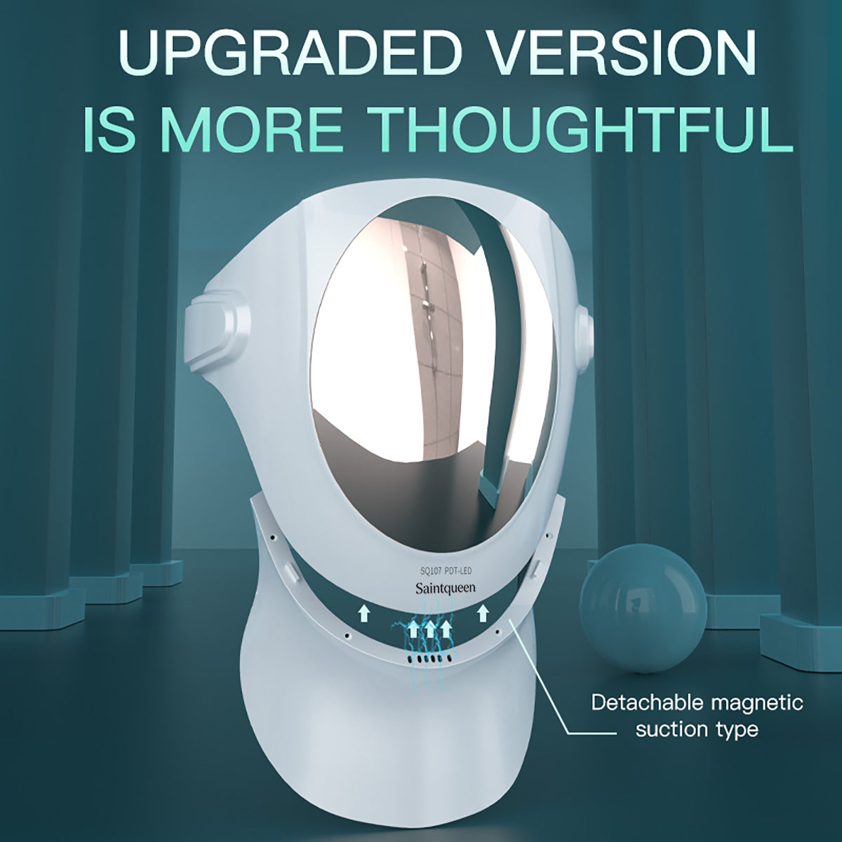 SQ107 Máscara LED para rostro y cuello con 153 LED Imagen secundaria del producto