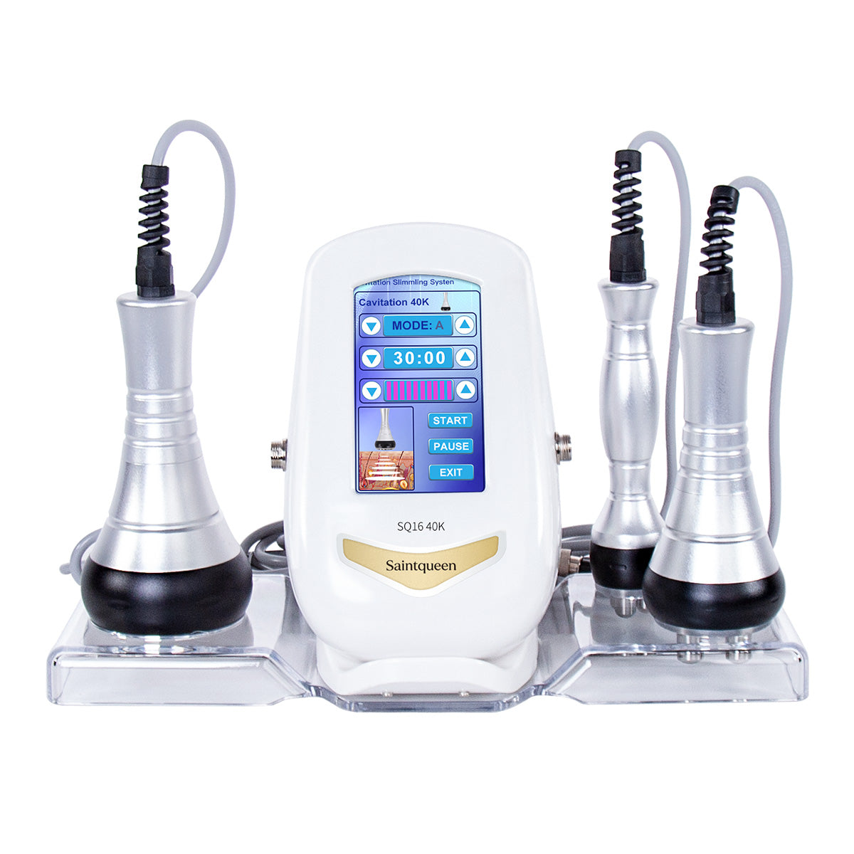 SQ16 3-in-1 40K cavitation and RF machine with three handpieces Imagen principal del producto